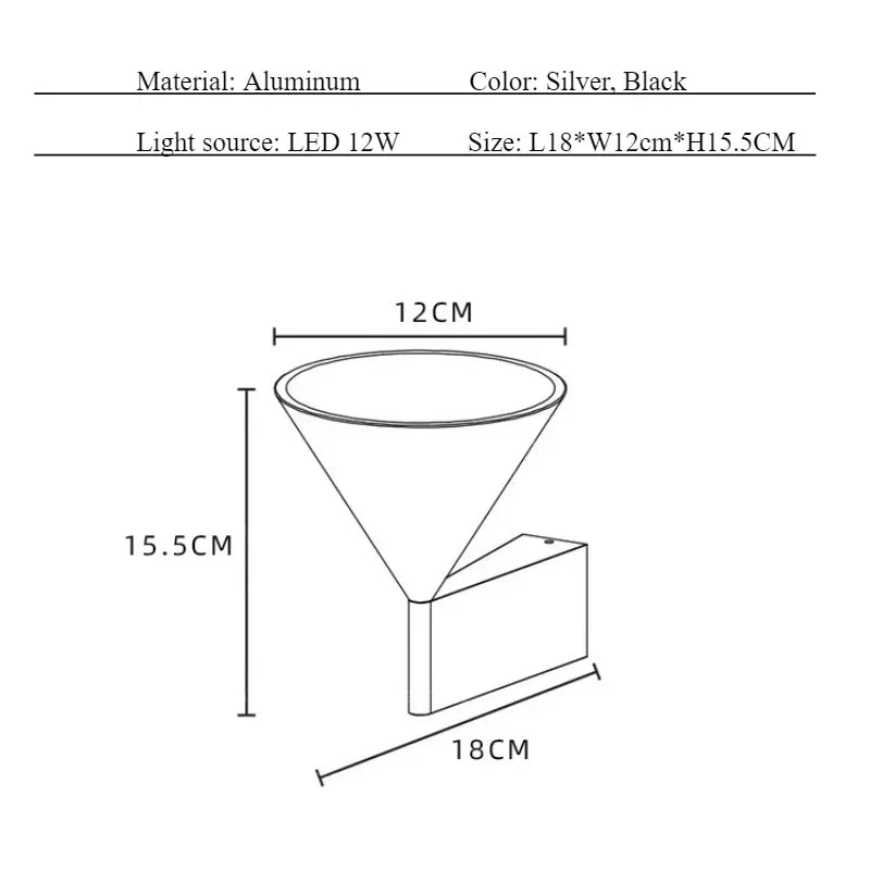 Modern Aluminium Wall Lamp