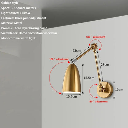 Telescopic Rocker Arm Lamp
