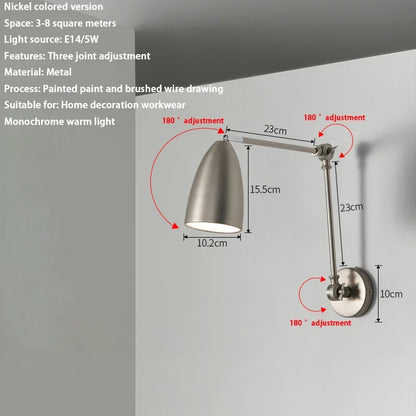 Telescopic Rocker Arm Lamp