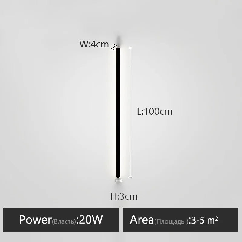 Minimalist Long Strip Wall Light