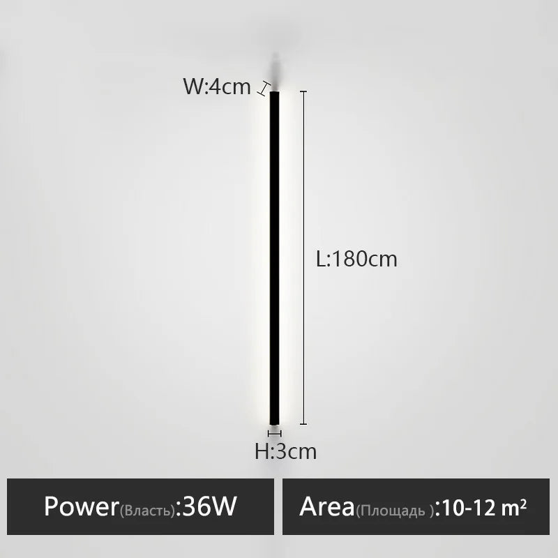 Minimalist Long Strip Wall Light